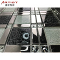 china colorful house wall decorative strip black wall tiles glass mosaic